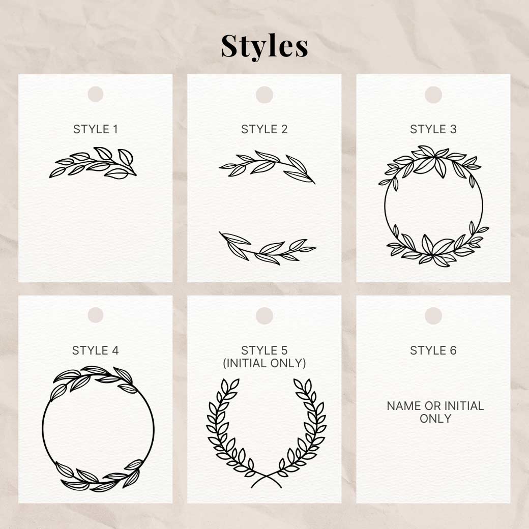 Style options for the personalized coat or backpack rack