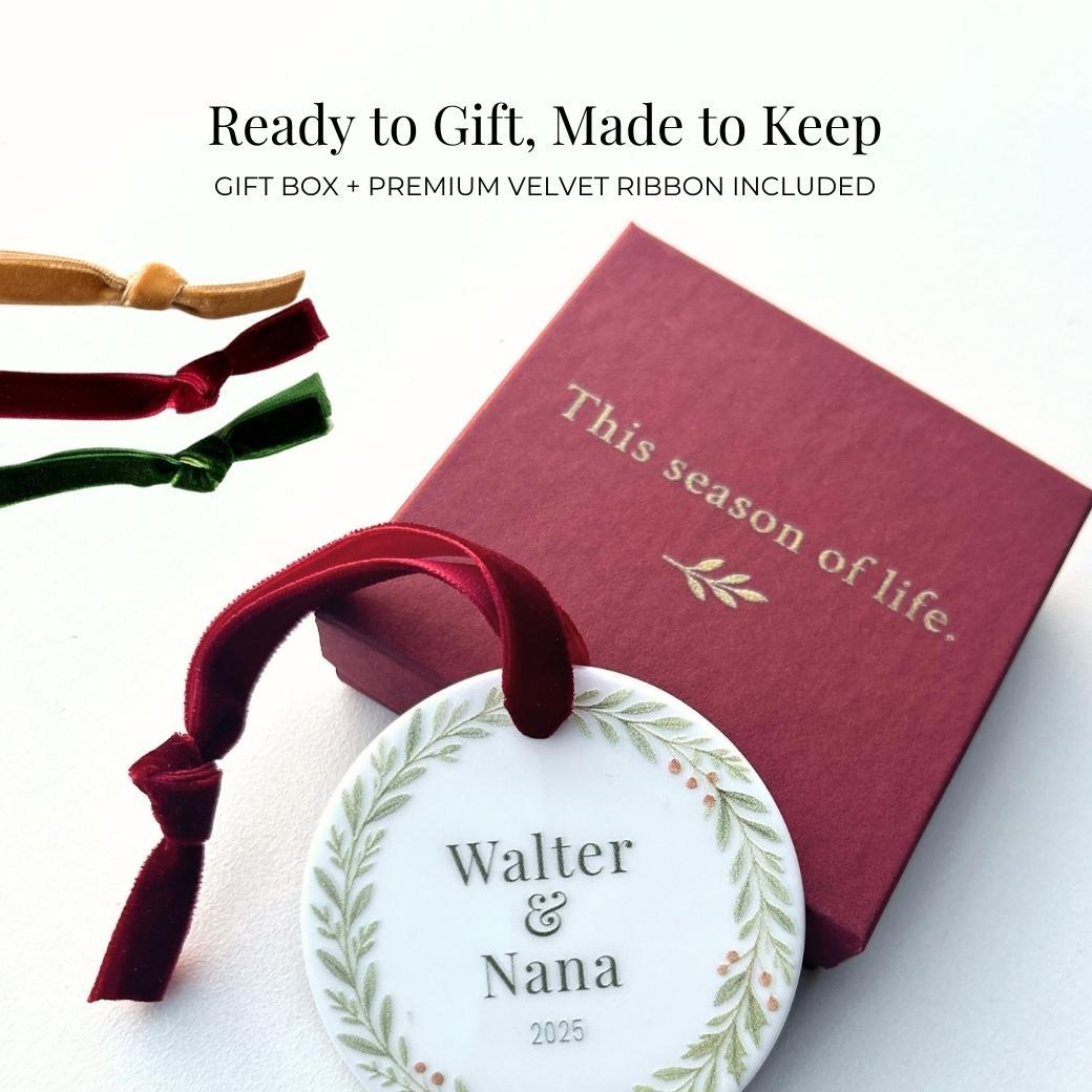Personalized ornament with &