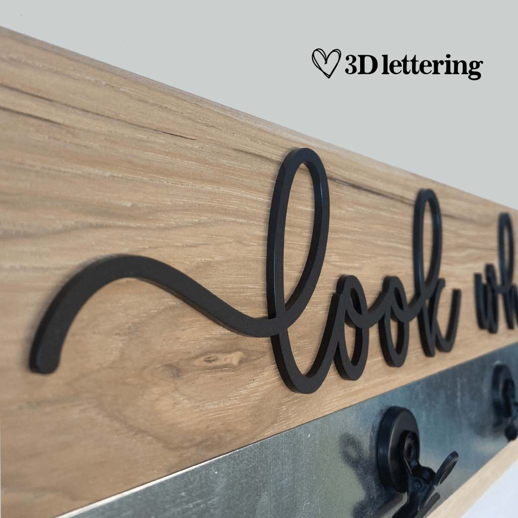 Artwork Display - Hickory & Black