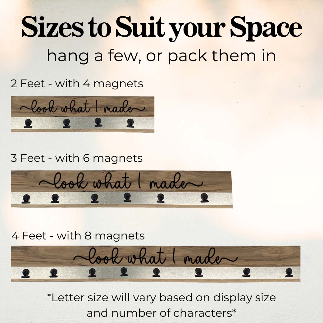 Artwork Display - Hickory & Black