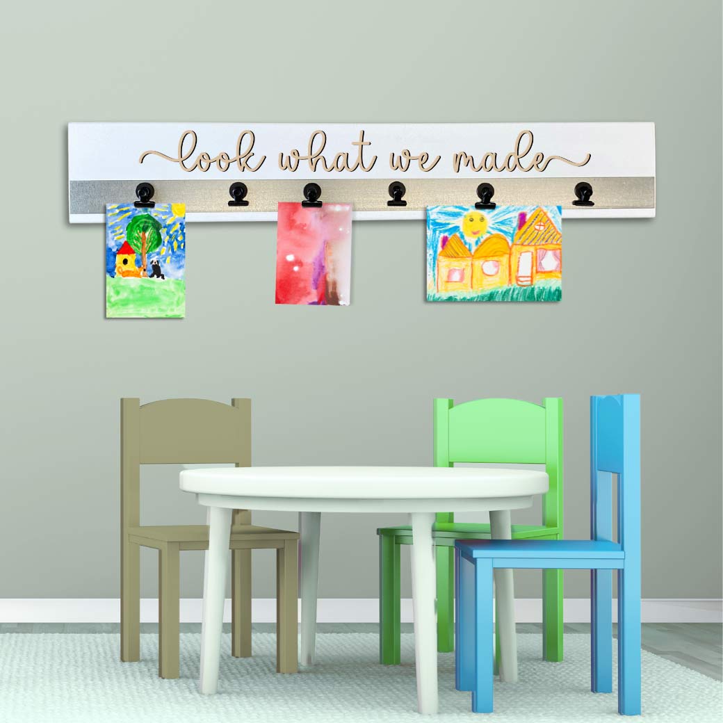 Artwork Display - White & Natural