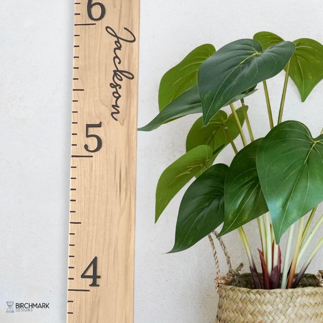 Maple growth chart ruler by Birchmark Designs