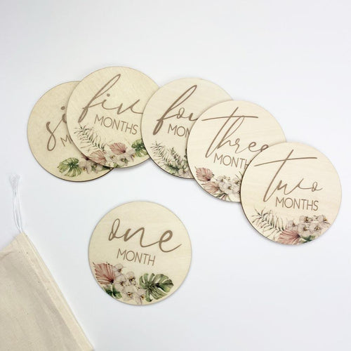 Orchid Baby Milestone Cards