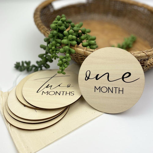 Saffron Baby Milestone Cards