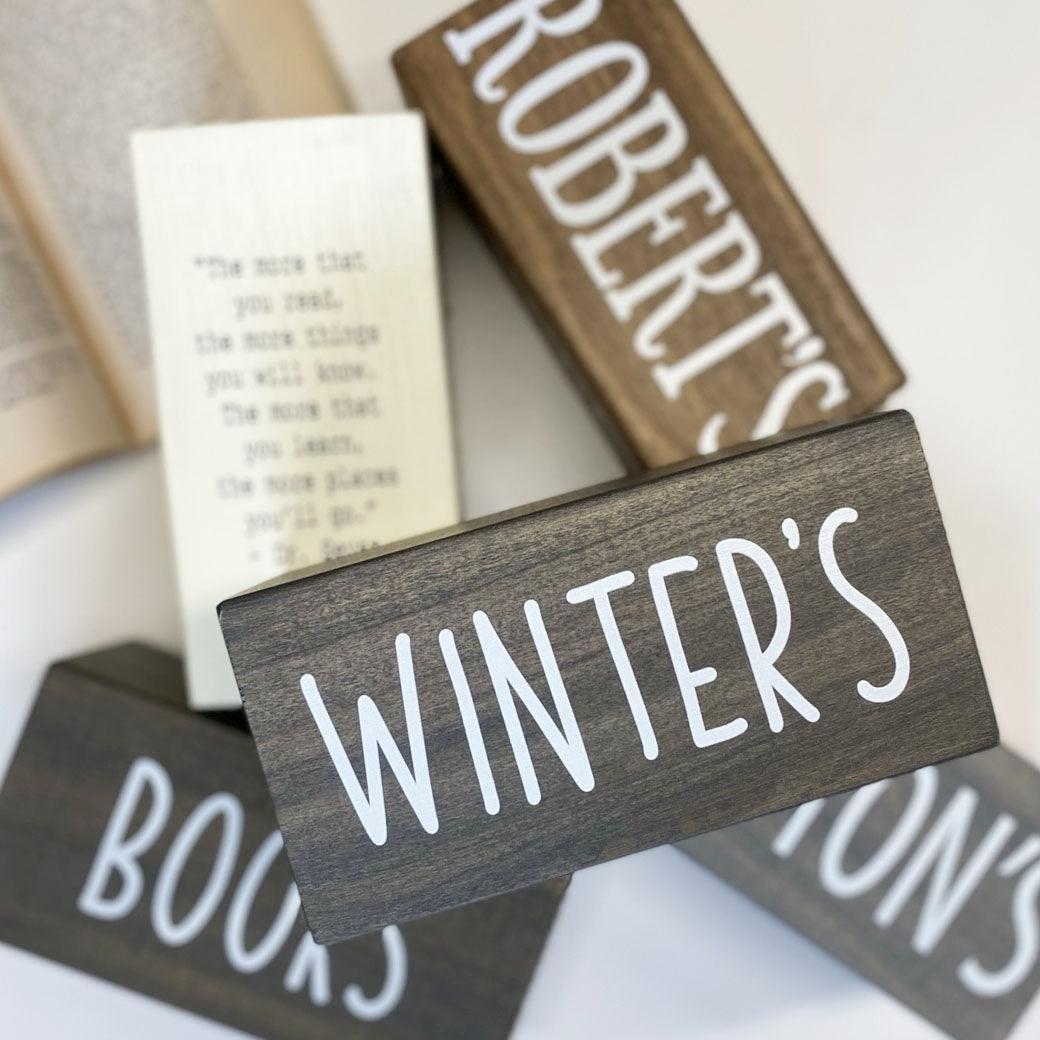 Block Bookends – Birchmark Designs