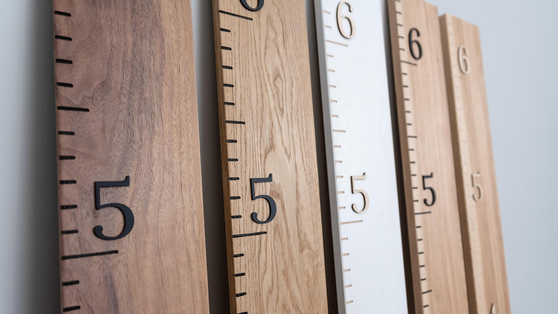 Personalized Wood Growth Chart Rulers