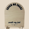 Trick or Treat Halloween Footprint Sign