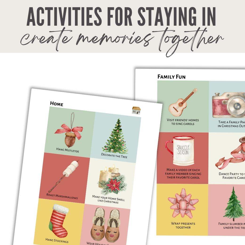 Merry Memories Printable Advent Activities by Birchmark Designs