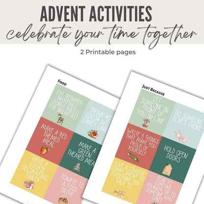 Holiday Happenings Printable Advent Activities by Birchmark Designs