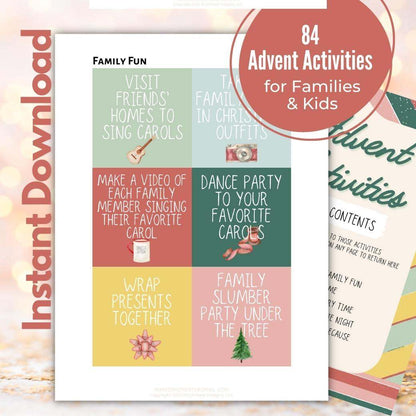 Holiday Happenings Printable Advent Activities by Birchmark Designs