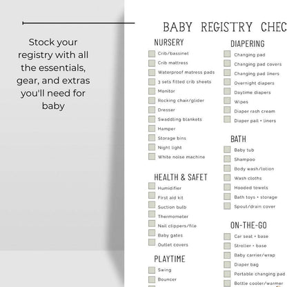 Boho Baby Printable Checklists by Birchmark Designs