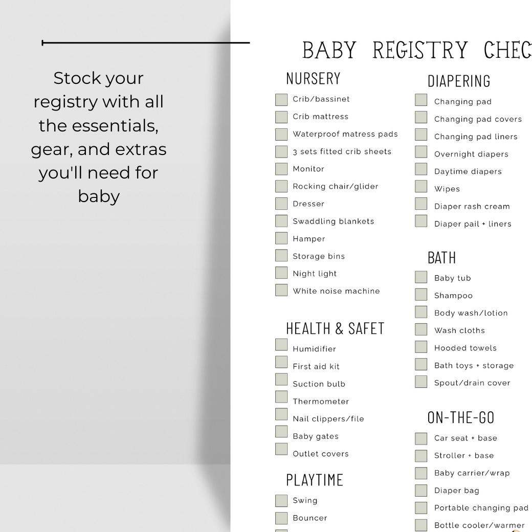 Minimalist Baby Registry Checklist: What You Really Need