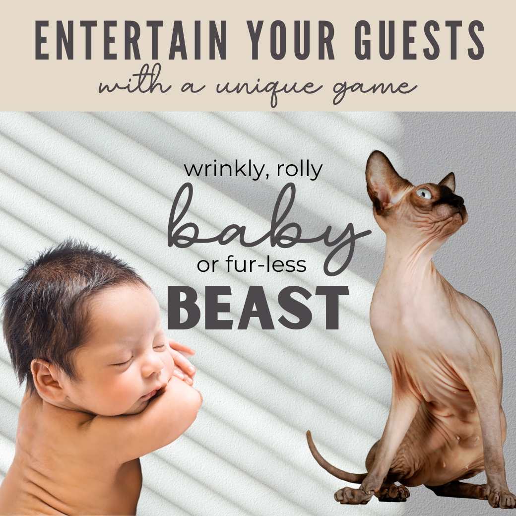 Printable Baby or Beast Shower Game by Birchmark Designs