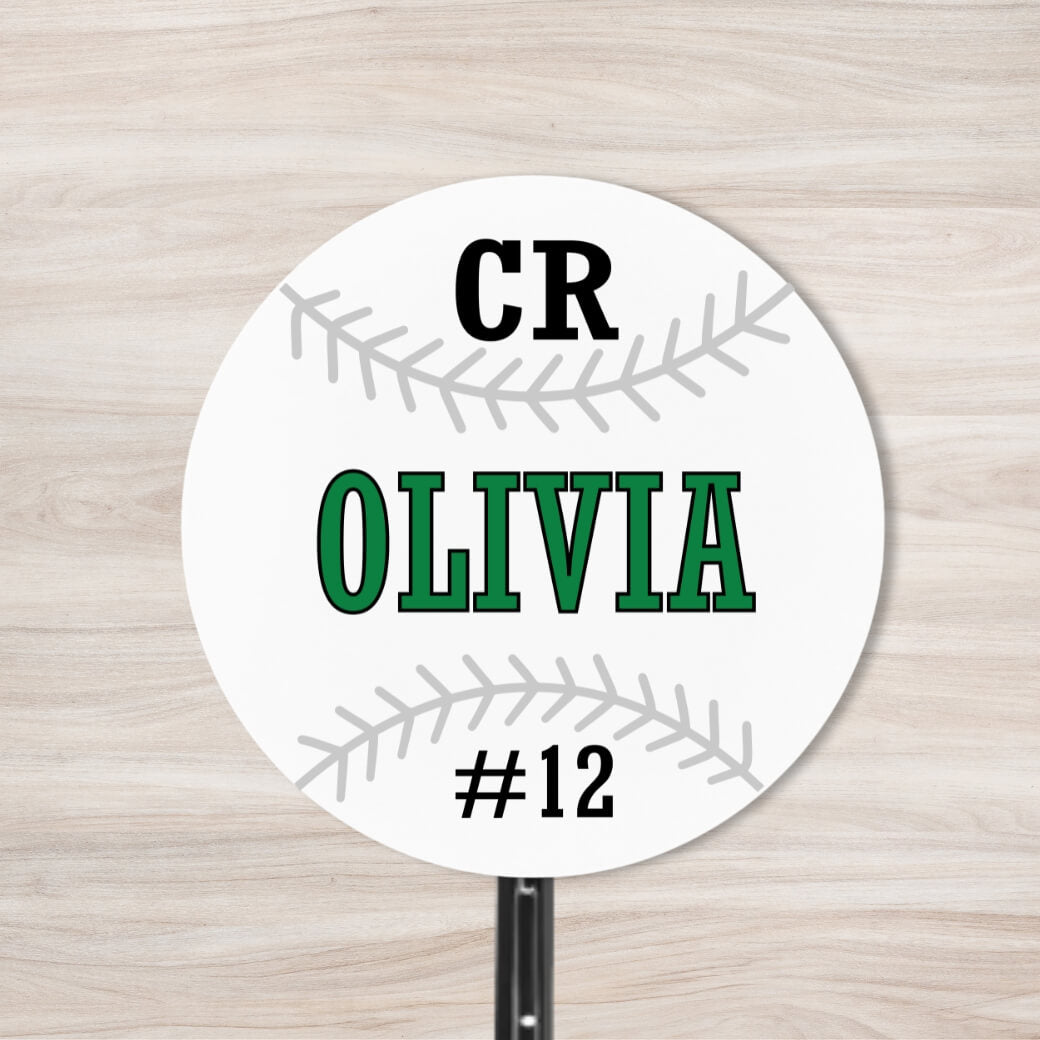 School Spirit Wooden Yard Sign - Baseball &amp; Softball