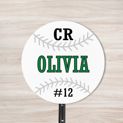 School Spirit Wooden Yard Sign - Baseball &amp; Softball