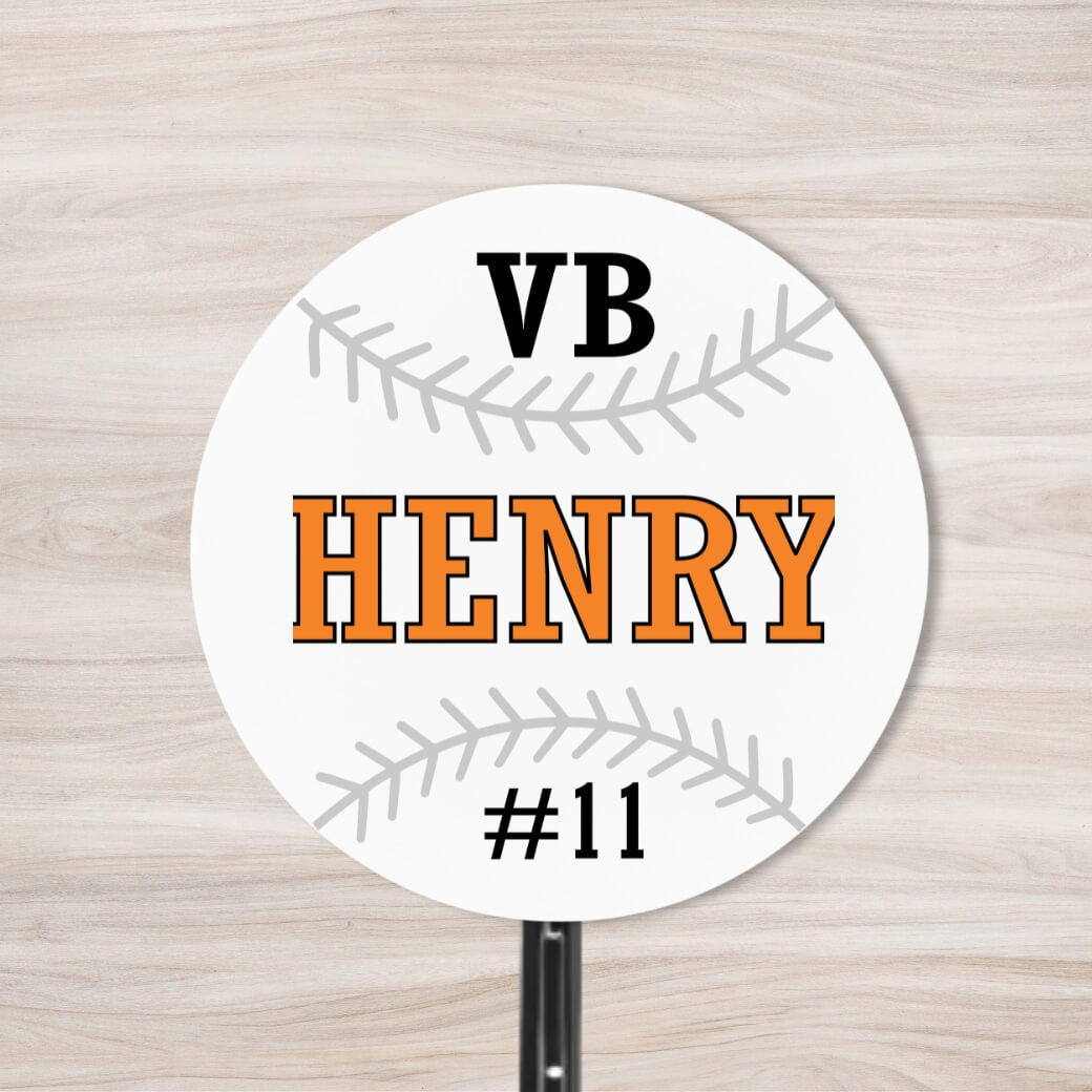 School Spirit Wooden Yard Sign - Baseball &amp; Softball