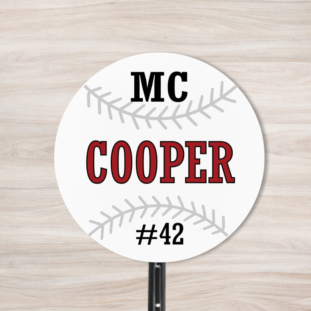 School Spirit Wooden Yard Sign - Baseball &amp; Softball