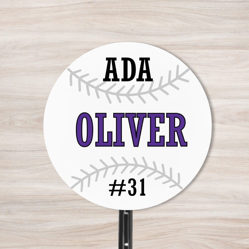 School Spirit Wooden Yard Sign - Baseball &amp; Softball