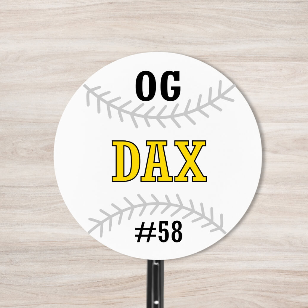 School Spirit Wooden Yard Sign - Baseball &amp; Softball
