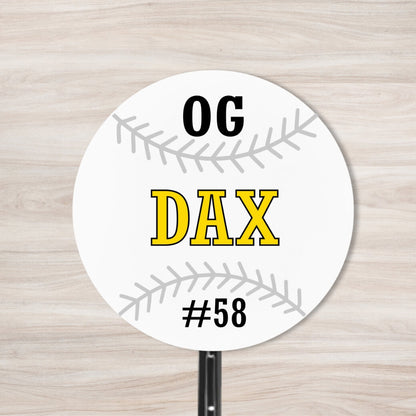 School Spirit Wooden Yard Sign - Baseball &amp; Softball