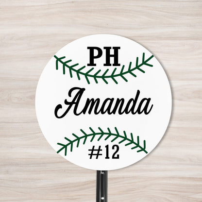 School Spirit Wooden Yard Sign - Baseball &amp; Softball