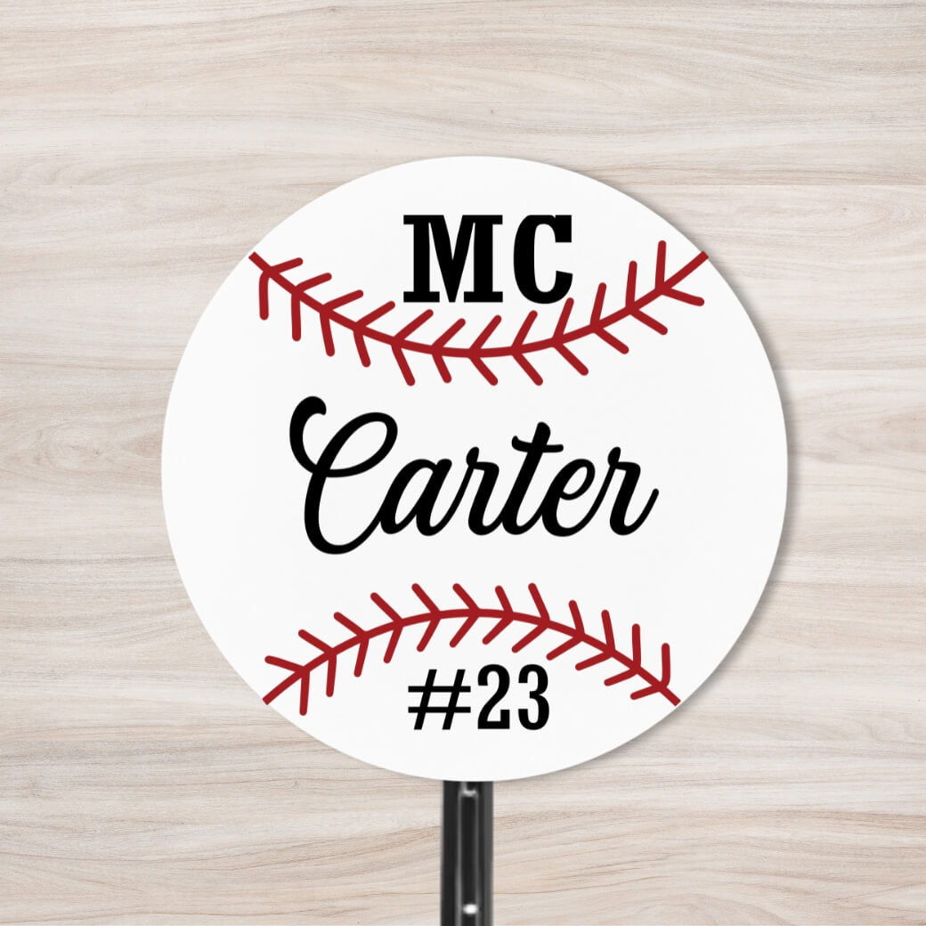 School Spirit Wooden Yard Sign - Baseball &amp; Softball