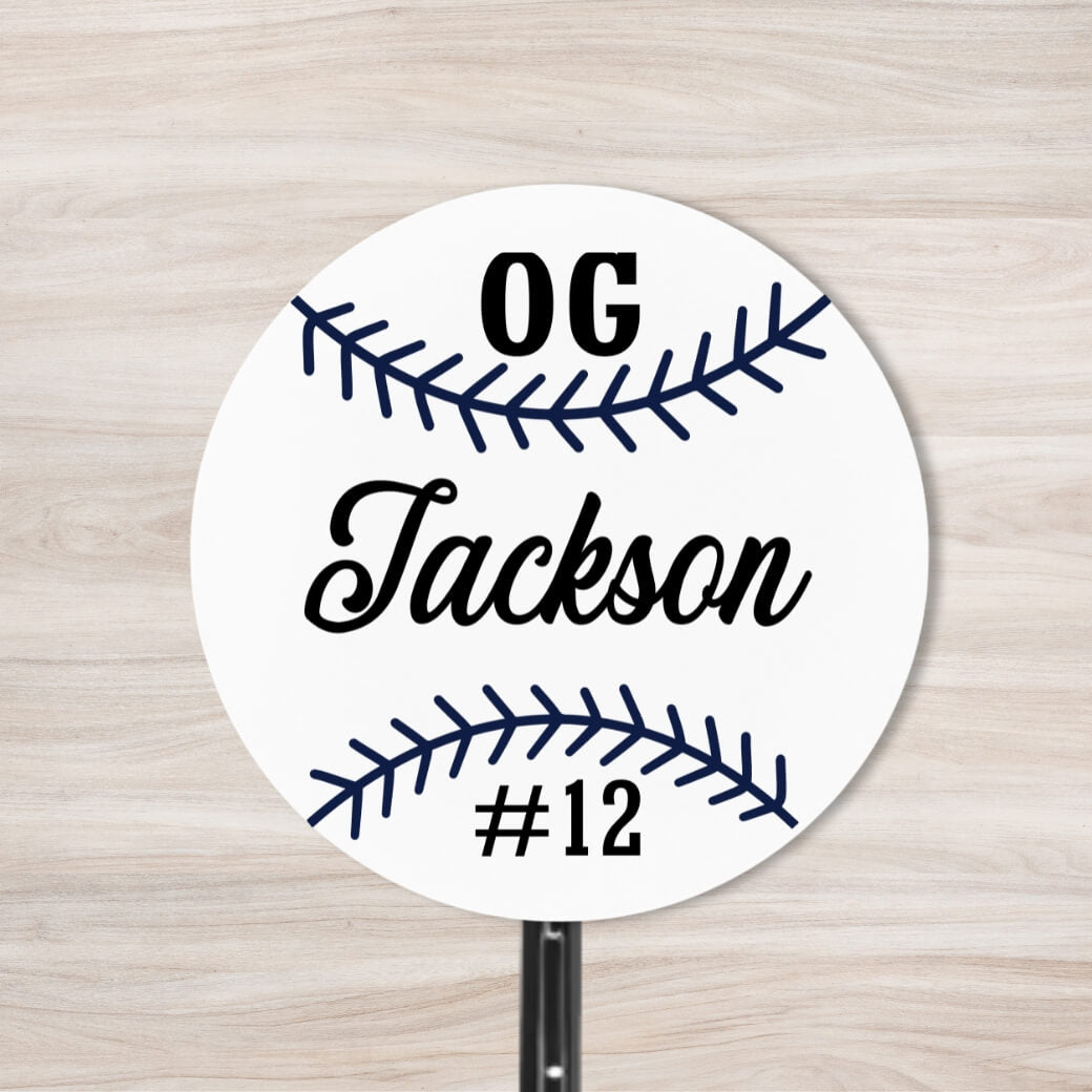 School Spirit Wooden Yard Sign - Baseball &amp; Softball