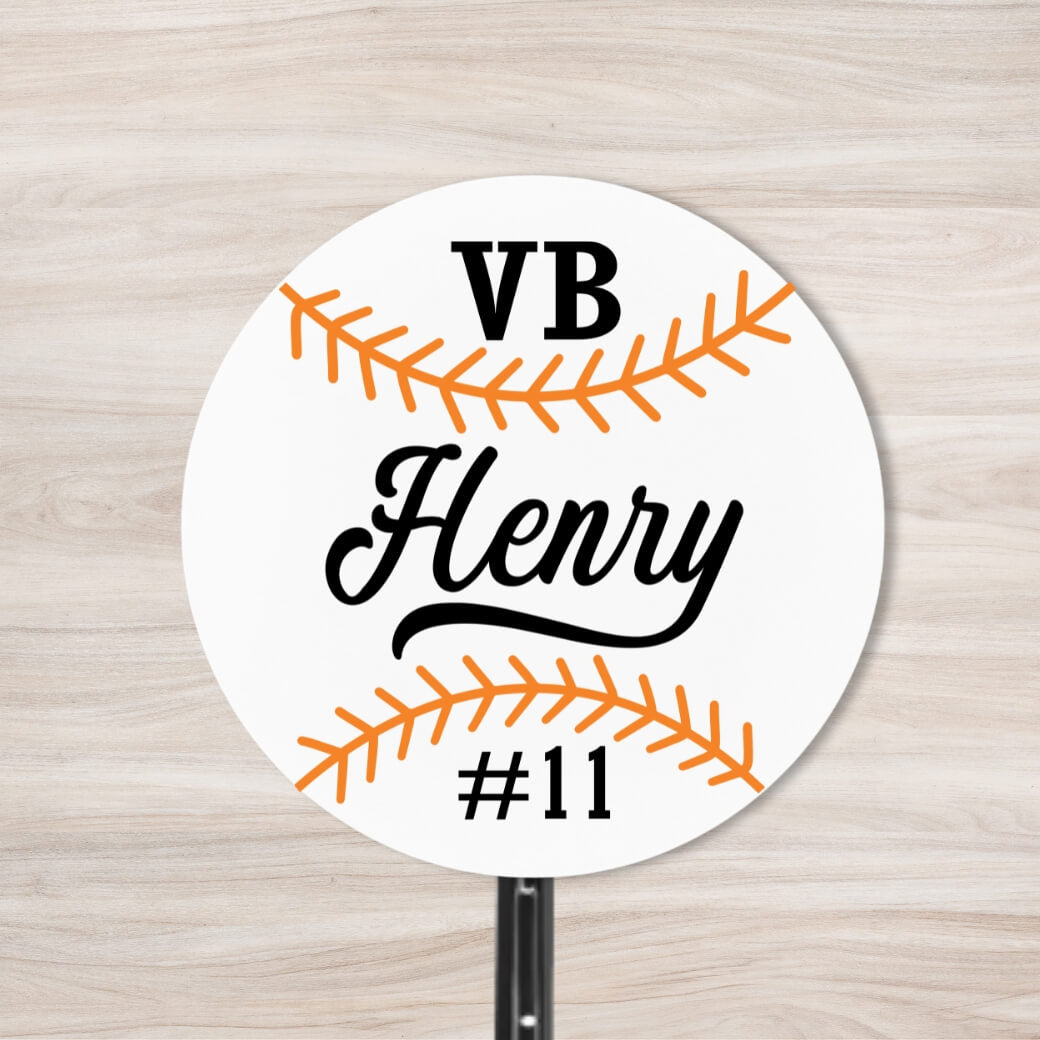 School Spirit Wooden Yard Sign - Baseball &amp; Softball