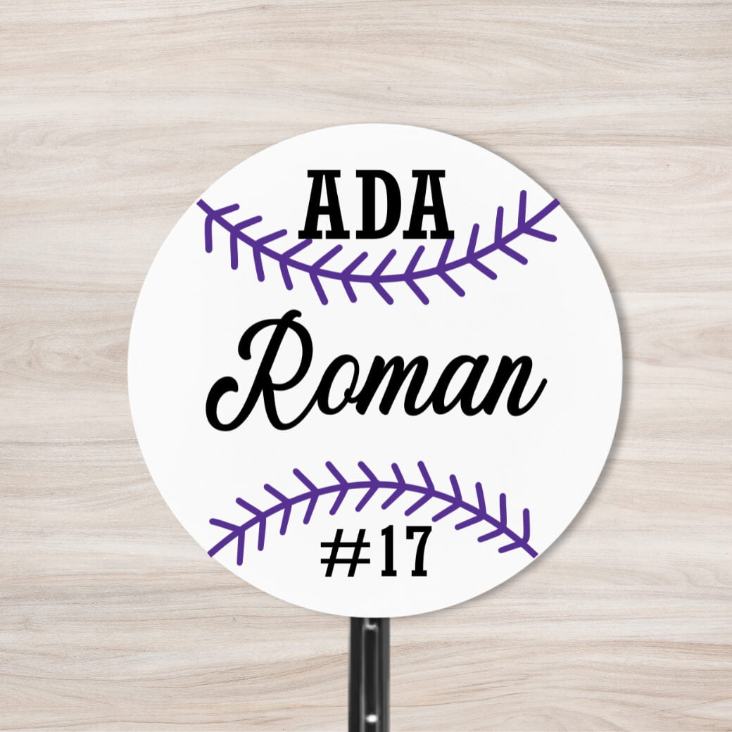 School Spirit Wooden Yard Sign - Baseball &amp; Softball