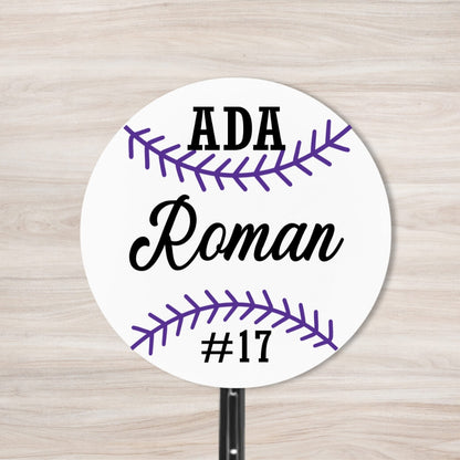 School Spirit Wooden Yard Sign - Baseball &amp; Softball