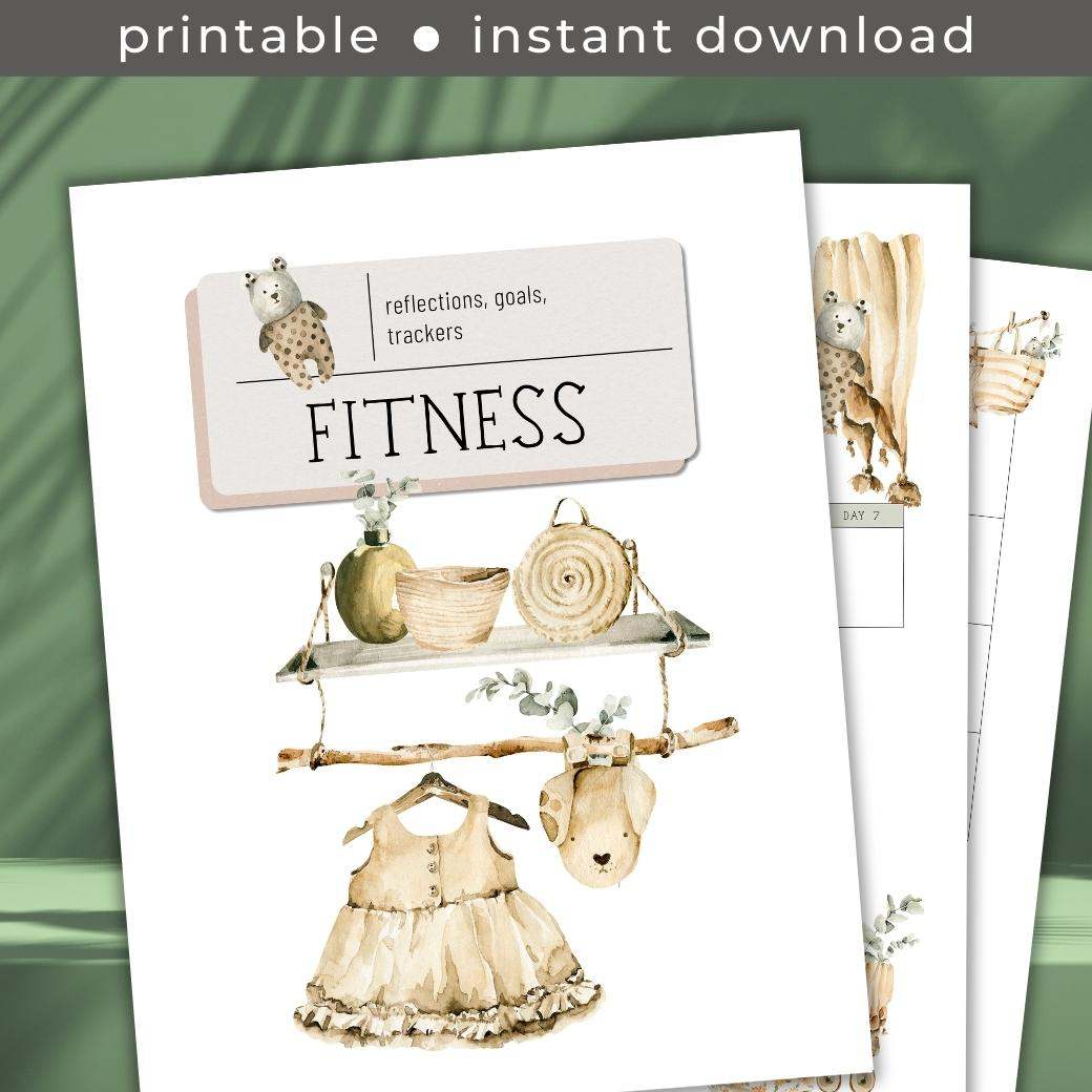 Boho Baby Fitness Planner by Birchmark Designs