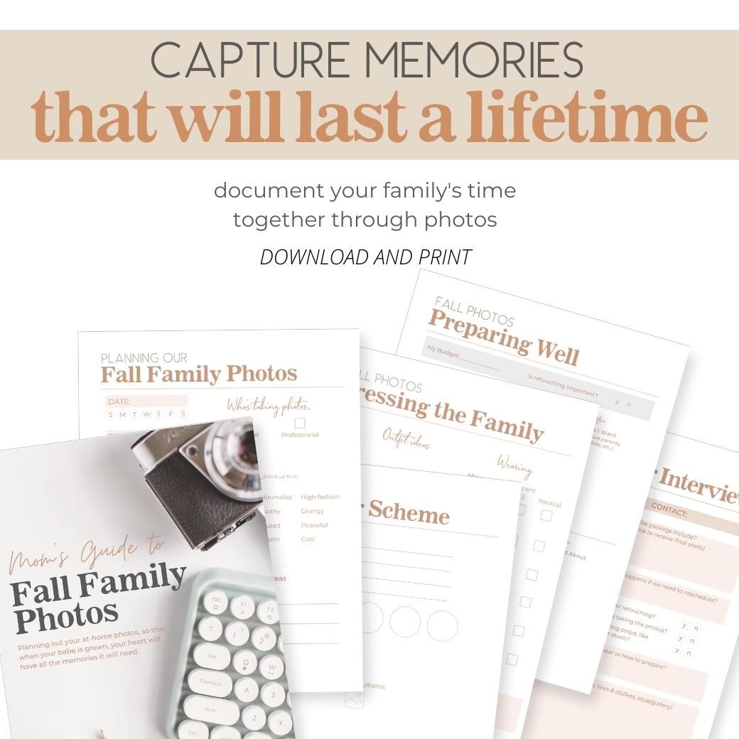 Fall Family Photoshoot Planning Guide by Birchmark Designs