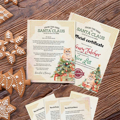 Cat Lovers Santa Letter Set