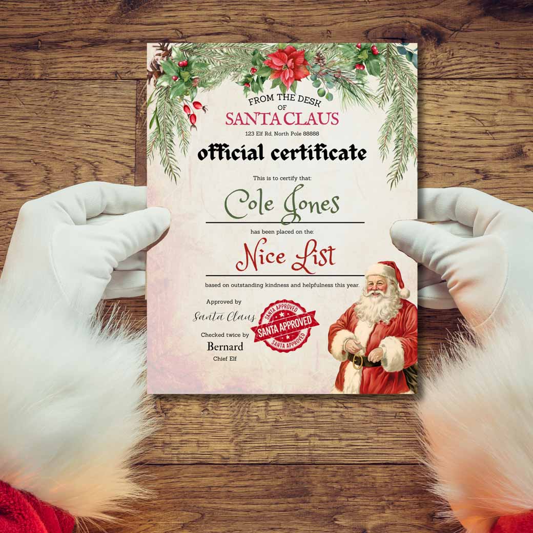 Vintage Santa Letter Set