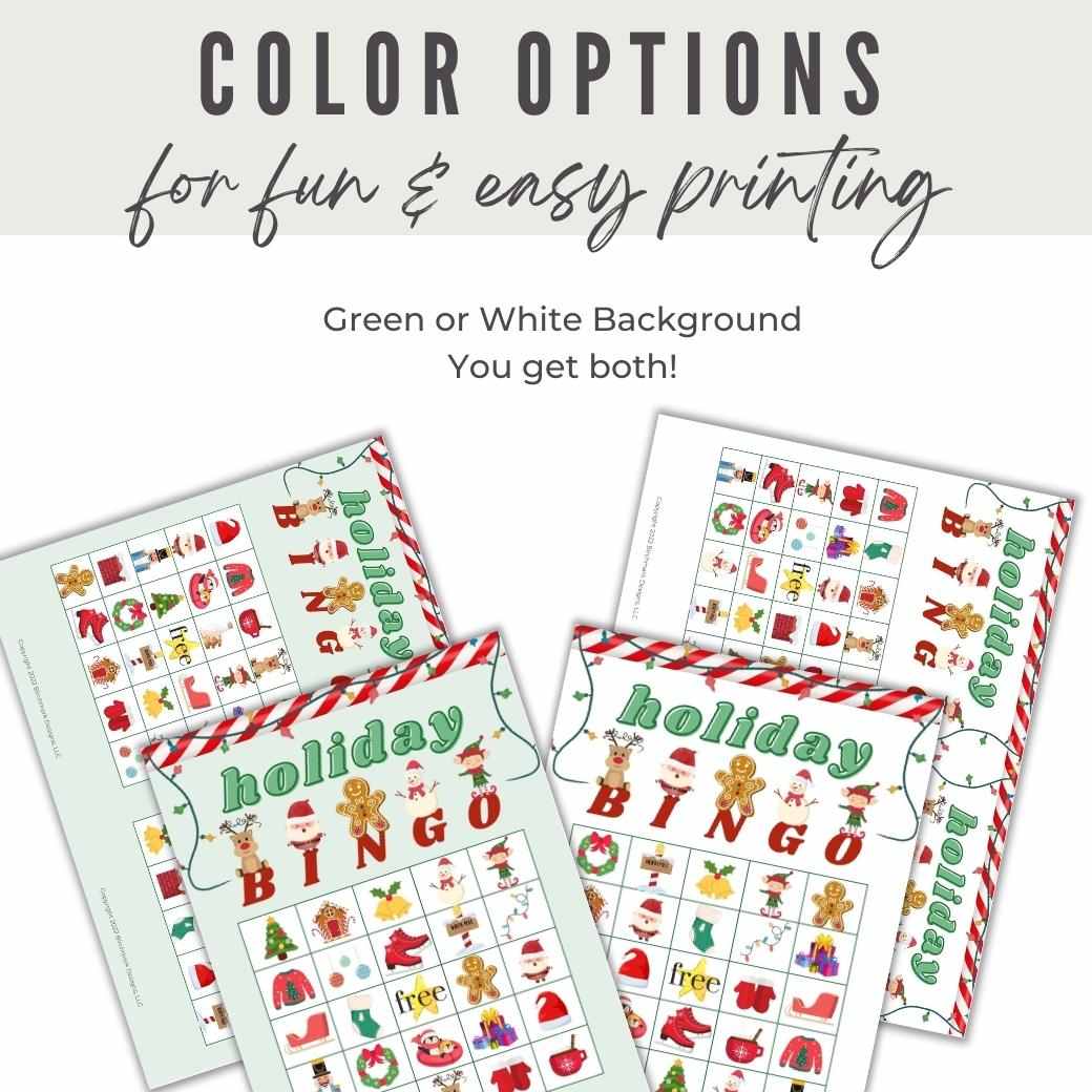 Printable Christmas Bingo For Kids Birchmark Designs Printable christmas bingo for kids birchmark designs