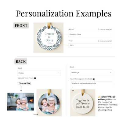 Grandma &amp; Me Ornament – Wreath