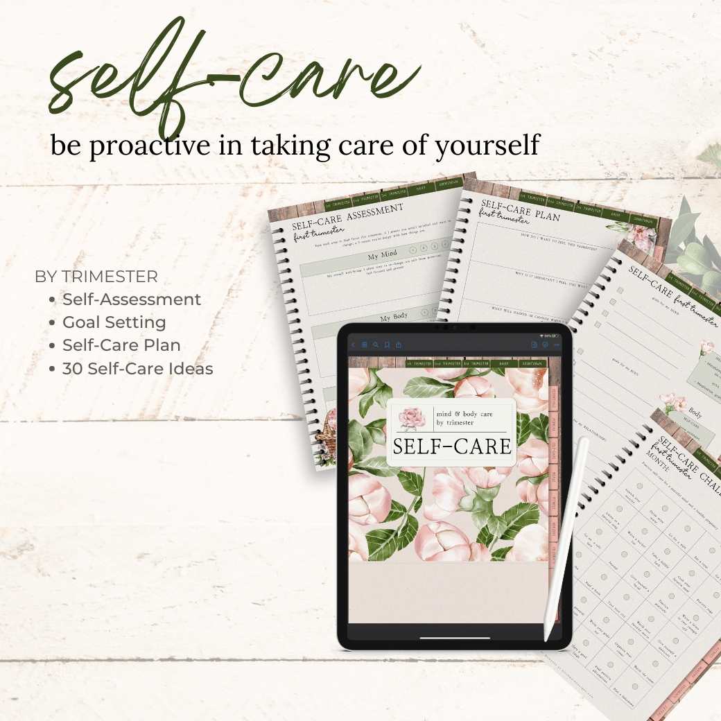 Digital Garden Baby Planner Self Care by Birchmark Designs