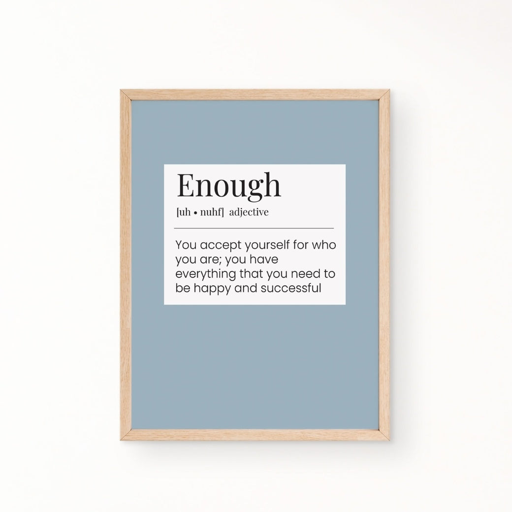 Printable 'Enough' Poster Bundle - Birchmark Designs