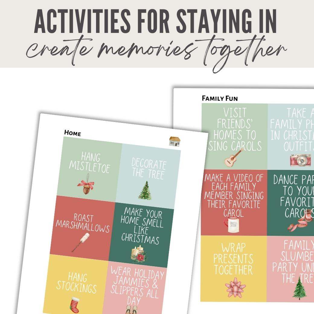 Holiday Happenings Printable Advent Activities by Birchmark Designs