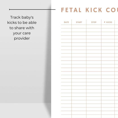 Medical Information Planner for Pregnant Moms by Birchmark Designs