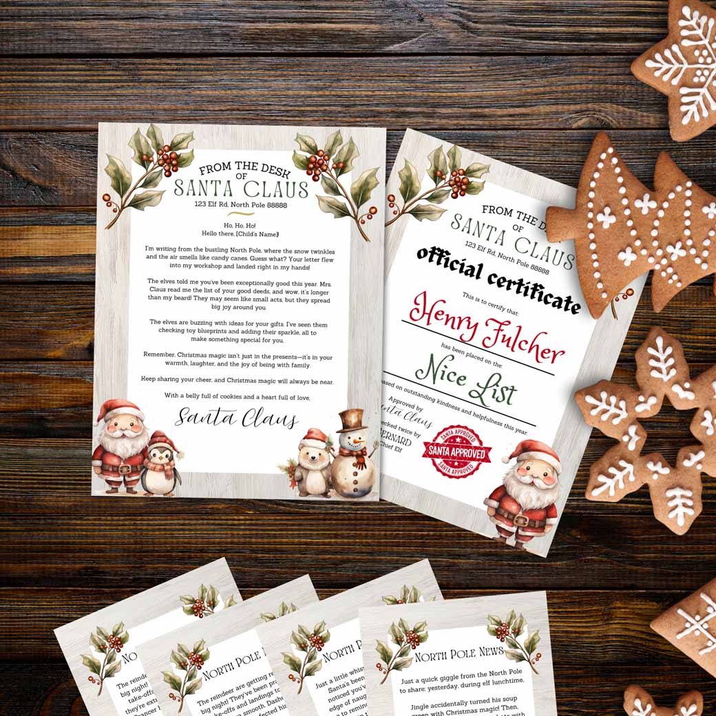 North Pole Friends Santa Letter Set