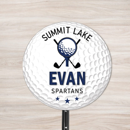 School Spirit Wooden Yard Sign - Golf