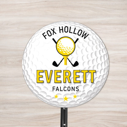 School Spirit Wooden Yard Sign - Golf