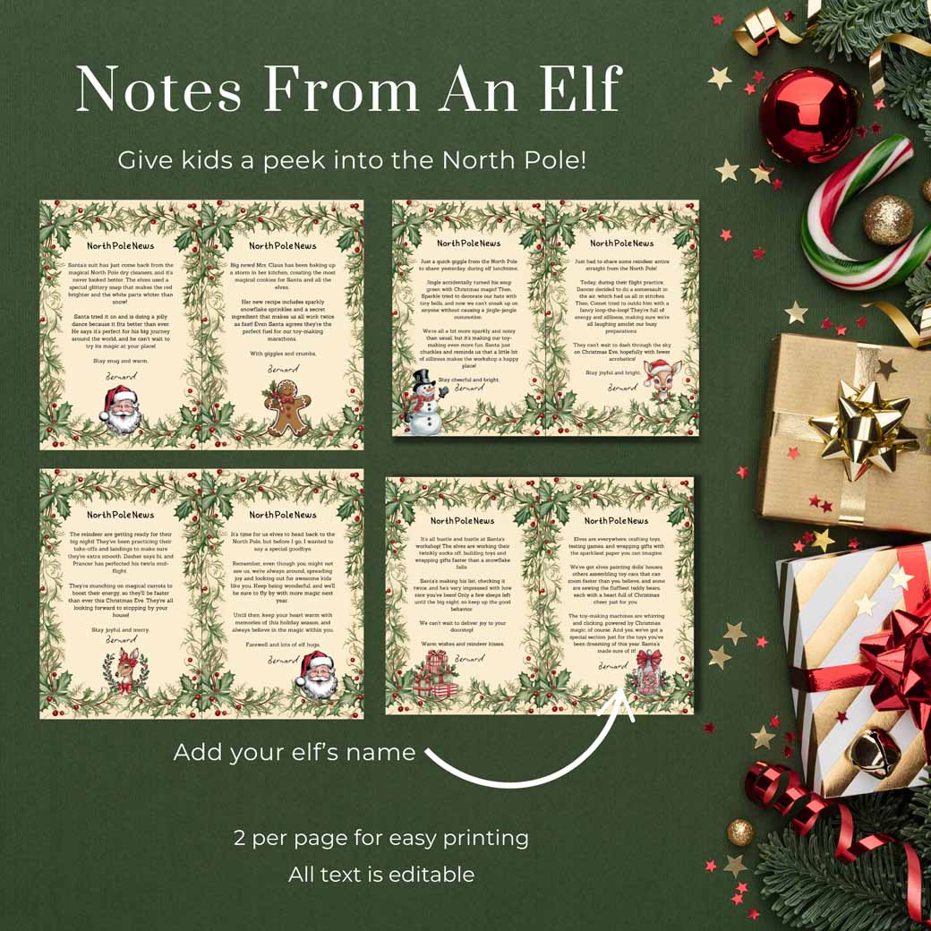 Holly Jolly Santa Letter Set