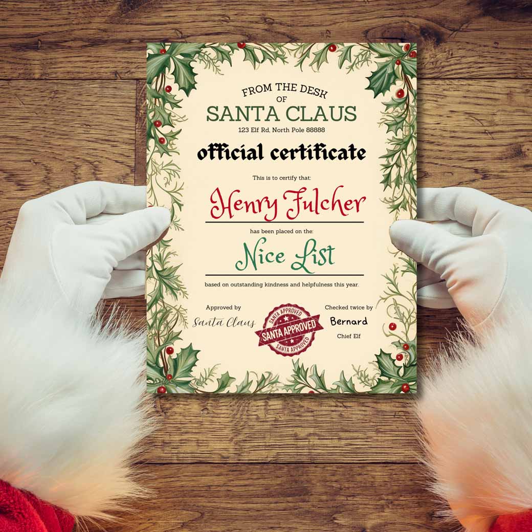 Holly Jolly Santa Letter Set