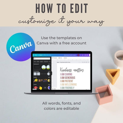 I am Kind Editable Template by Birchmark Designs