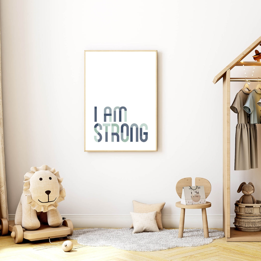 Printable I am Strong Poster Bundle by Birchmark Designs