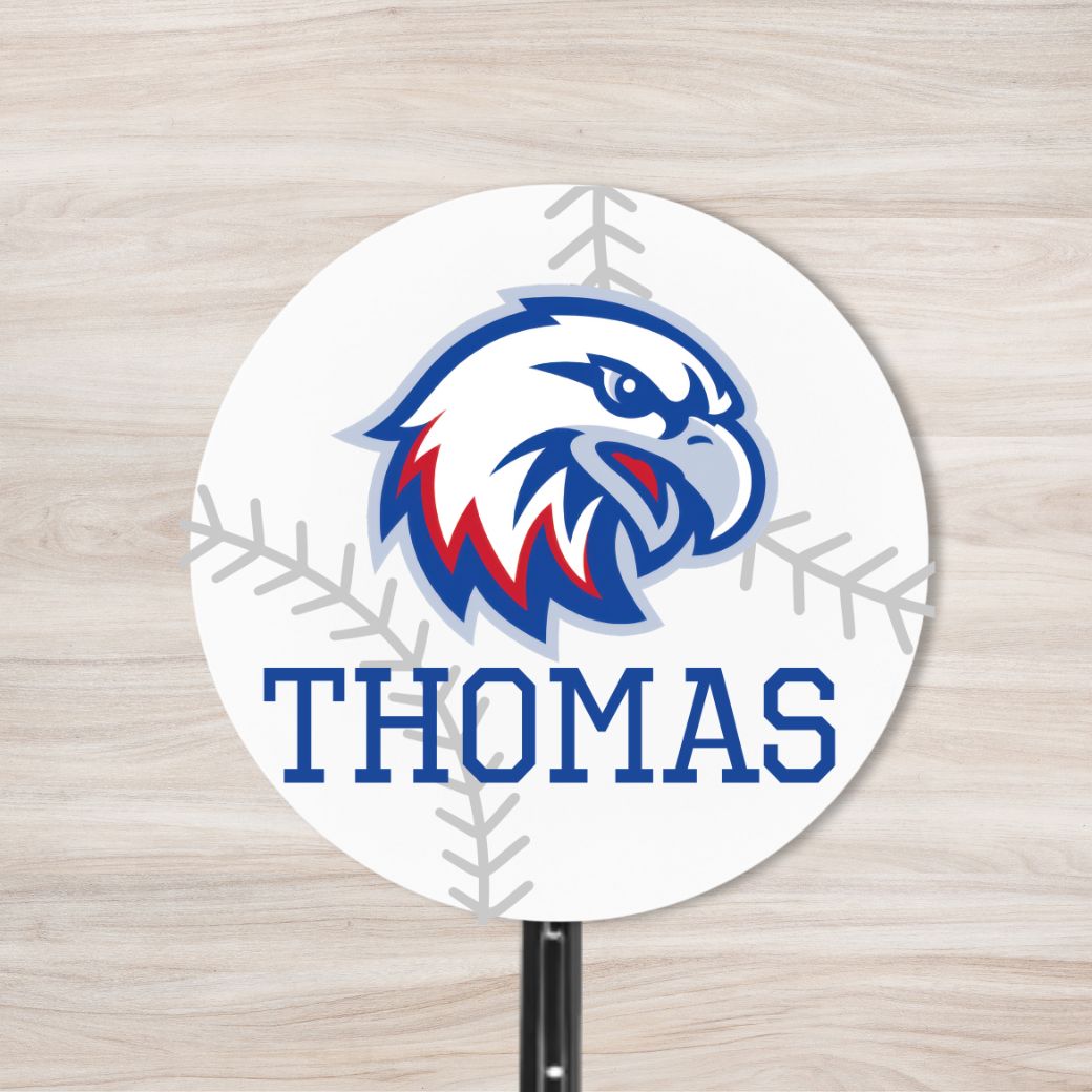 School Spirit Wooden Yard Sign - Baseball &amp; Softball