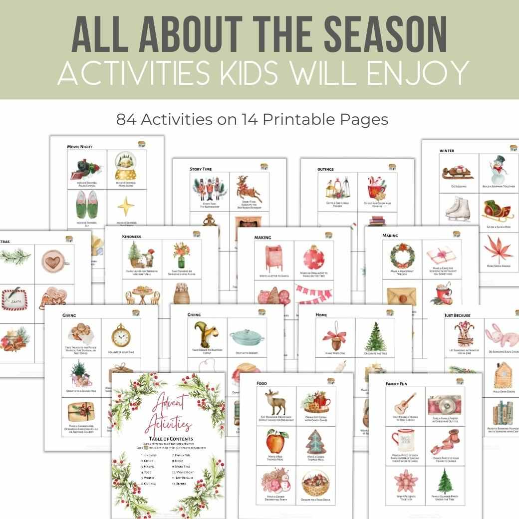 Jolly Jingles Printable Advent Activities by Birchmark Designs