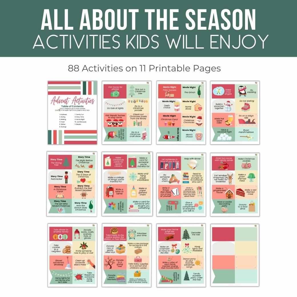 Printable Advent Adventures - Birchmark Designs